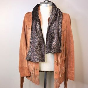 BEN BERGER LUXURY COLLECTION Animal Print Scarf